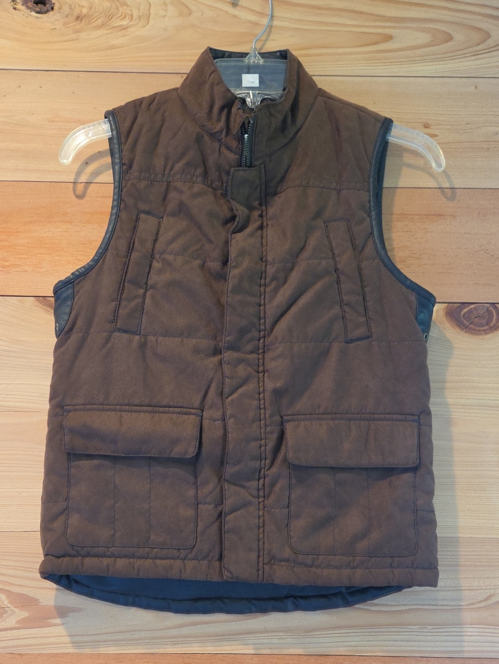 Class Club Brown Quilted Men's Vest